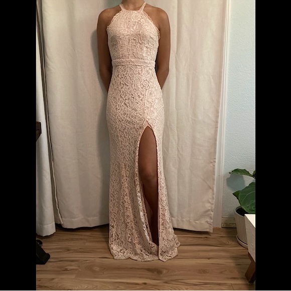 Maniju Dresses & Skirts - MANIJU - Blush Lace Dress